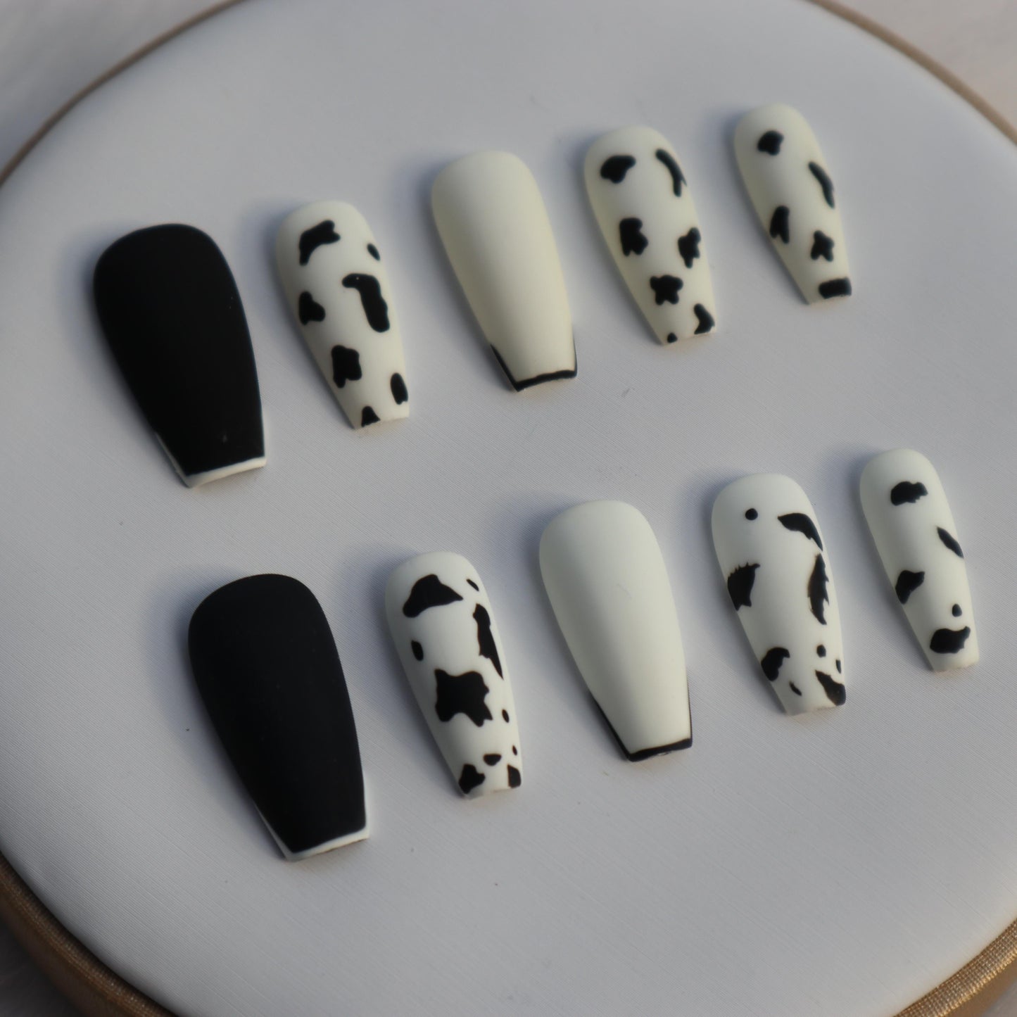 Designer: XinXin 65.Long T handmade nails Press on Nails DIY Nail