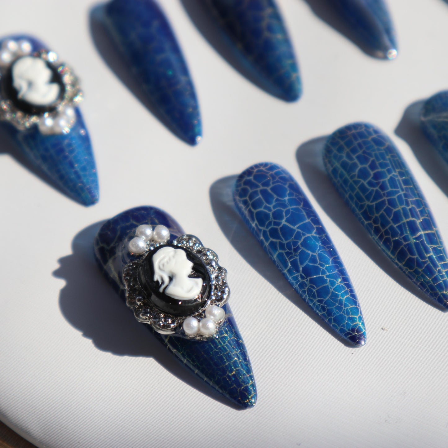 Designer: XinXin 69.Almond style handmade nails Press on Nails DIY Nail