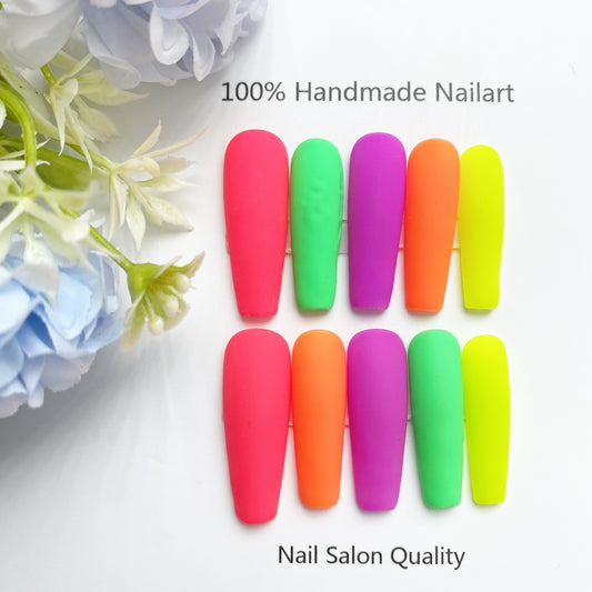 Handmade Nails Press on Nails DIY Nail Art for Woman Girl Nail Design Long Coffin 2023