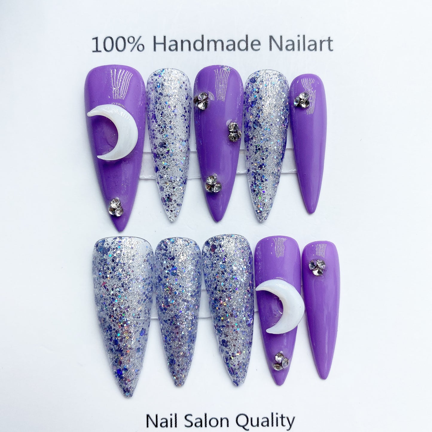 Handmade Nails Press on Nails DIY Nail Art for Woman Girl Nail Design Long Coffin 2023