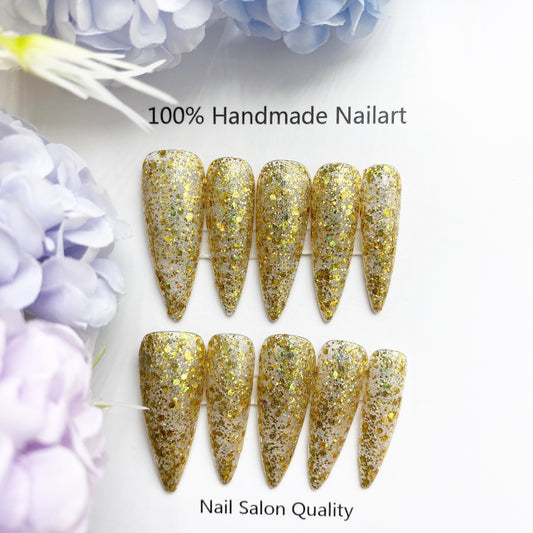 Handmade Nails Press on Nails DIY Nail Art for Woman Girl Nail Design Long Coffin 2023