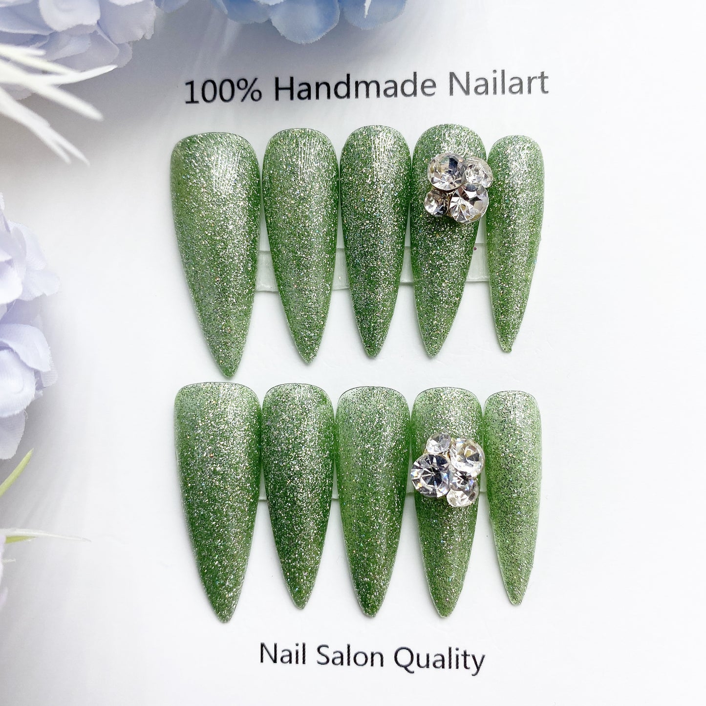 Handmade Nails Press on Nails DIY Nail Art for Woman Girl Nail Design Long Coffin 2023