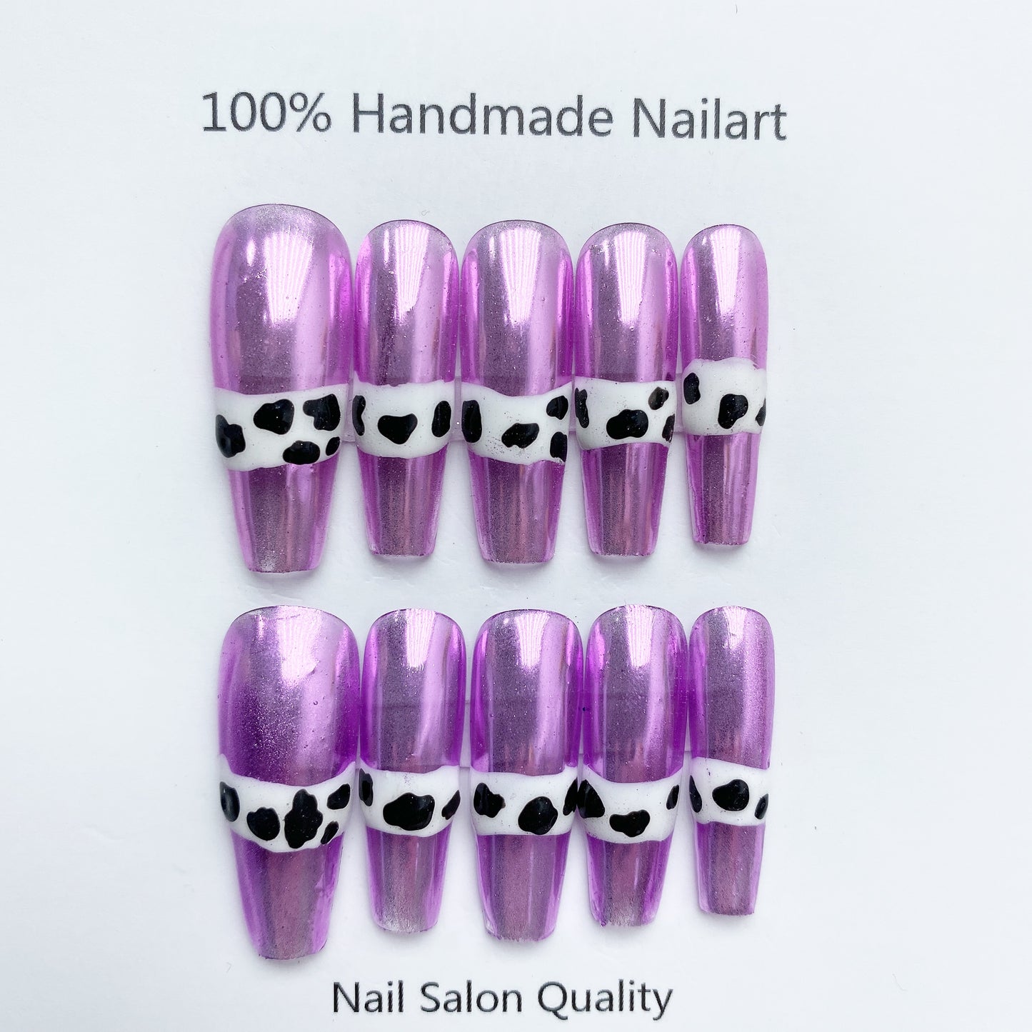 Handmade Nails Press on Nails DIY Nail Art for Woman Girl Nail Design Long Coffin 2023