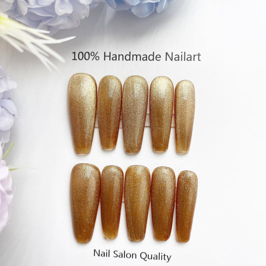 Handmade Nails Press on Nails DIY Nail Art for Woman Girl Nail Design Long Coffin 2023