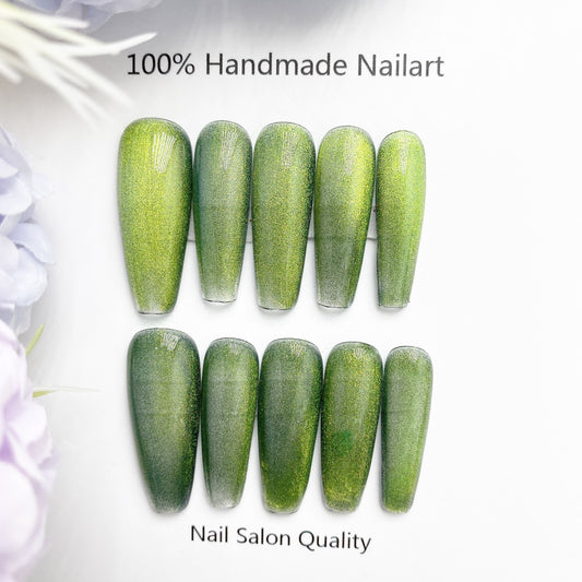 Handmade Nails Press on Nails DIY Nail Art for Woman Girl Nail Design Long Coffin 2023