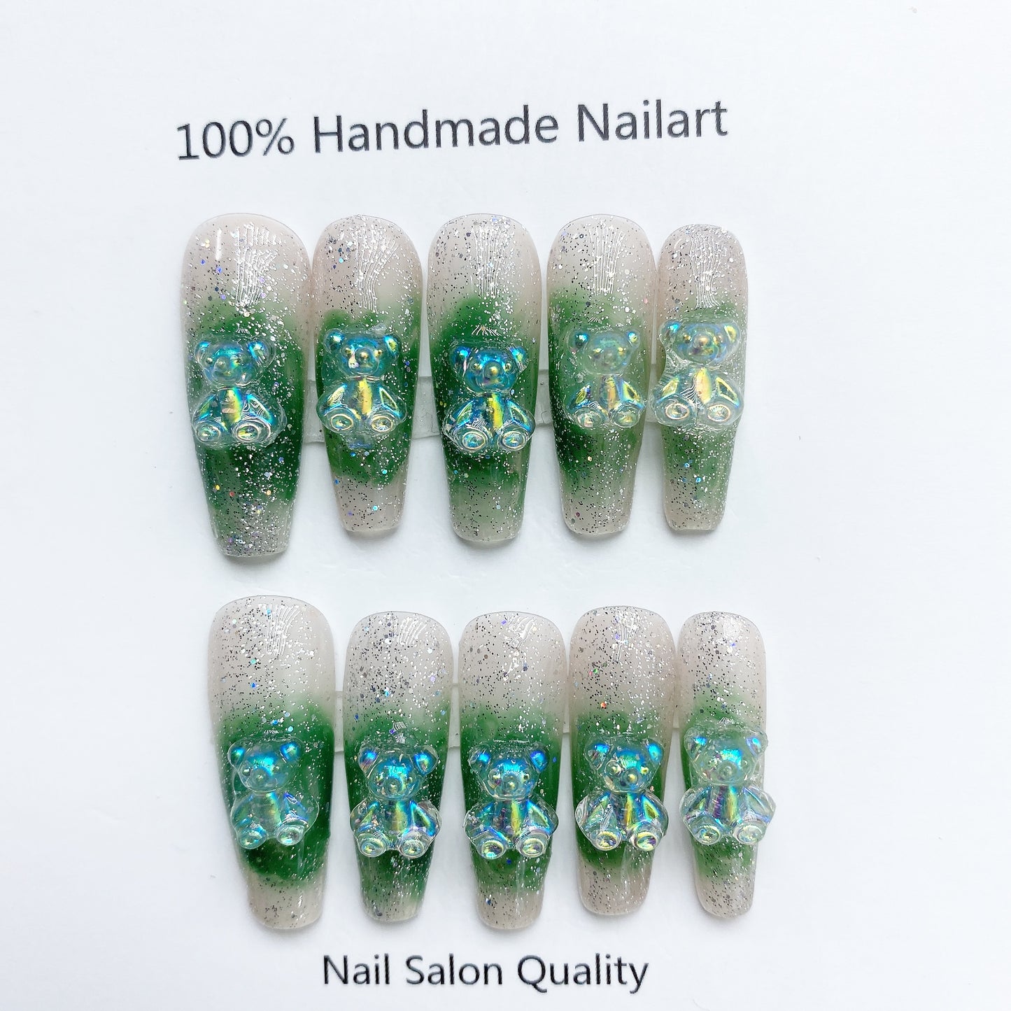 Handmade Nails Press on Nails DIY Nail Art for Woman Girl Nail Design Long Coffin 2023