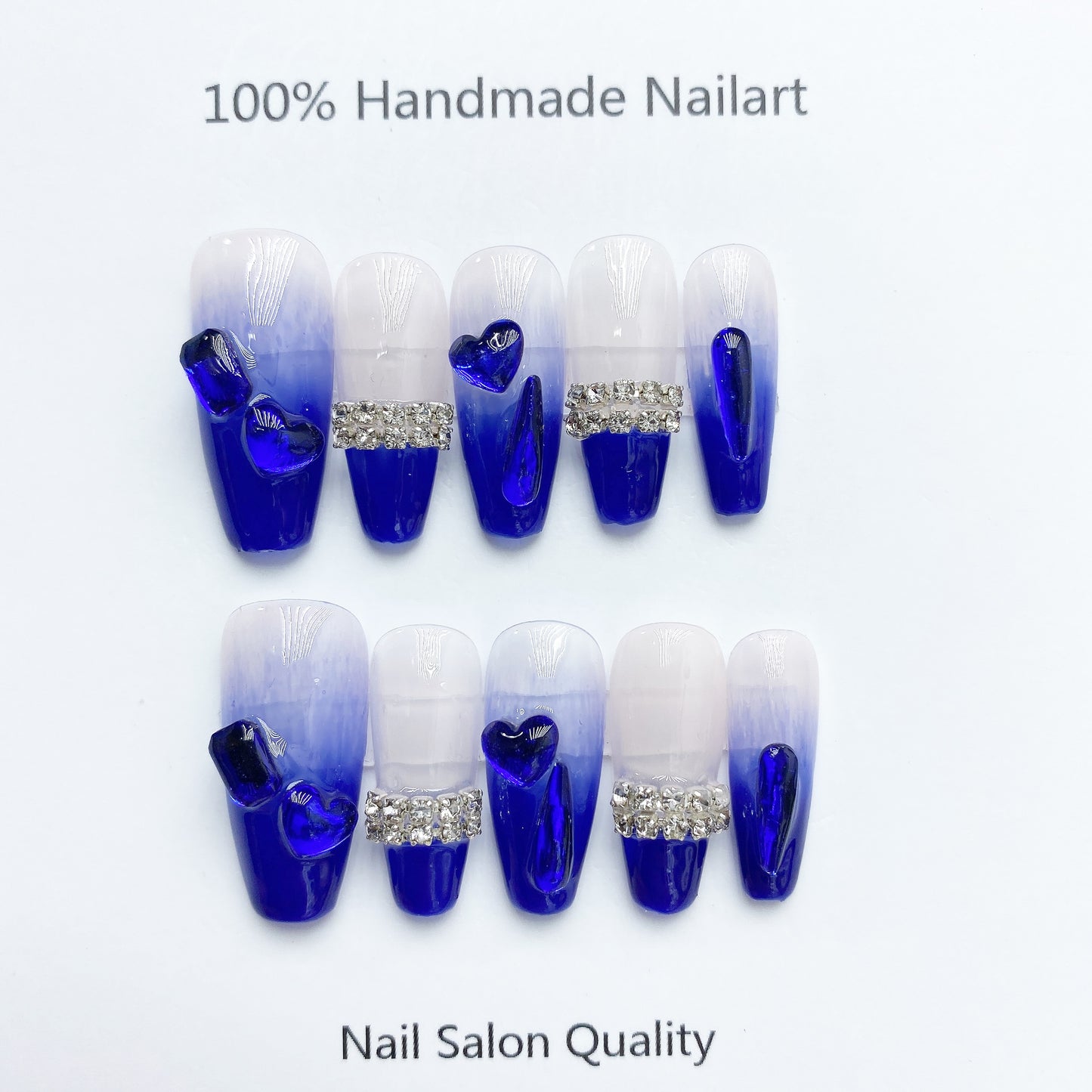 Handmade Nails Press on Nails DIY Nail Art for Woman Girl Nail Design Long Coffin 2023