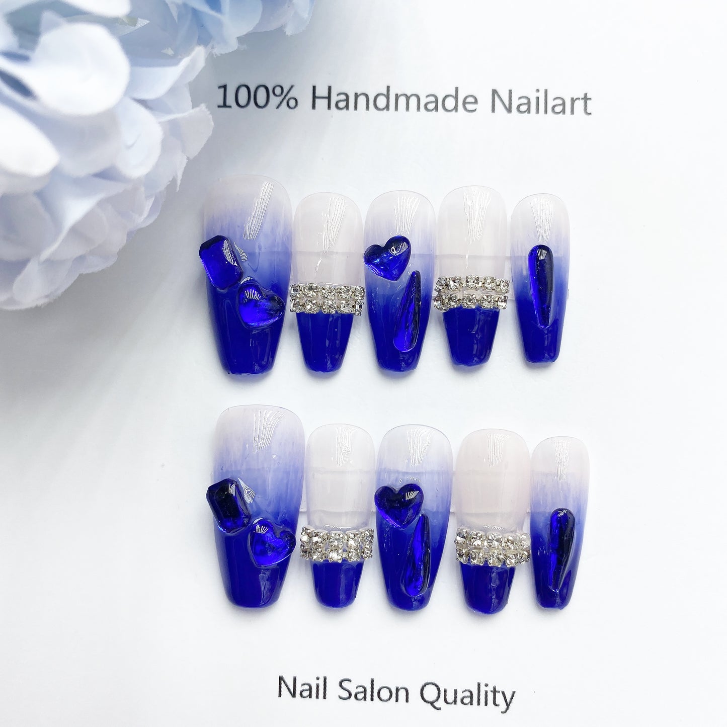 Handmade Nails Press on Nails DIY Nail Art for Woman Girl Nail Design Long Coffin 2023