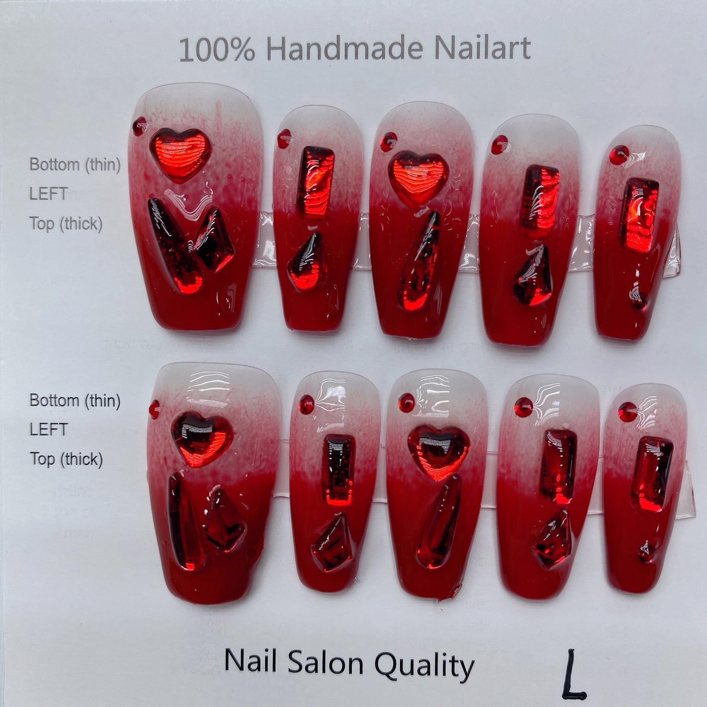 Handmade Nails Press on Nails DIY Nail Art for Woman Girl Nail Design Long Coffin 2023 TN-8013