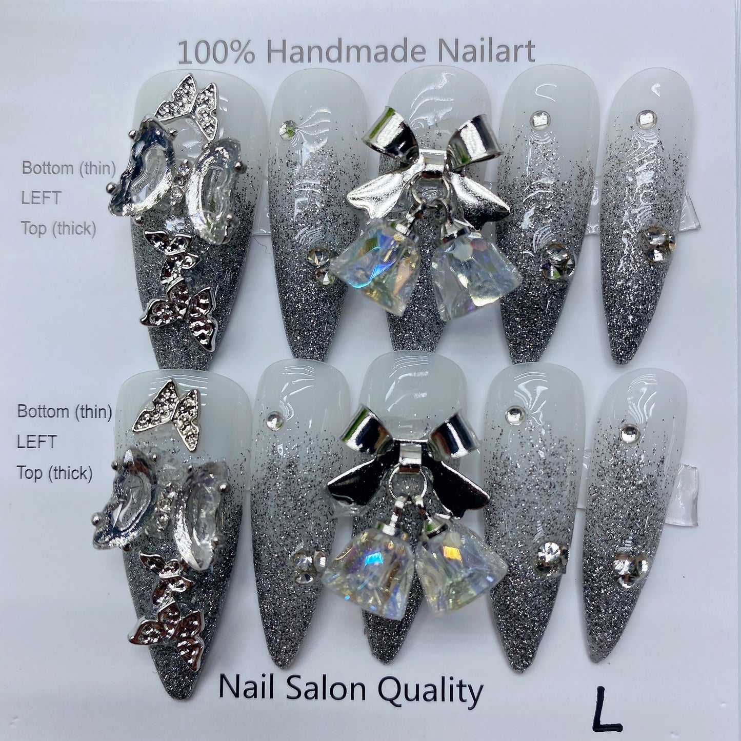 Handmade Nails Press on Nails DIY Nail Art for Woman Girl Nail Design Long Coffin 2023 TN-8047