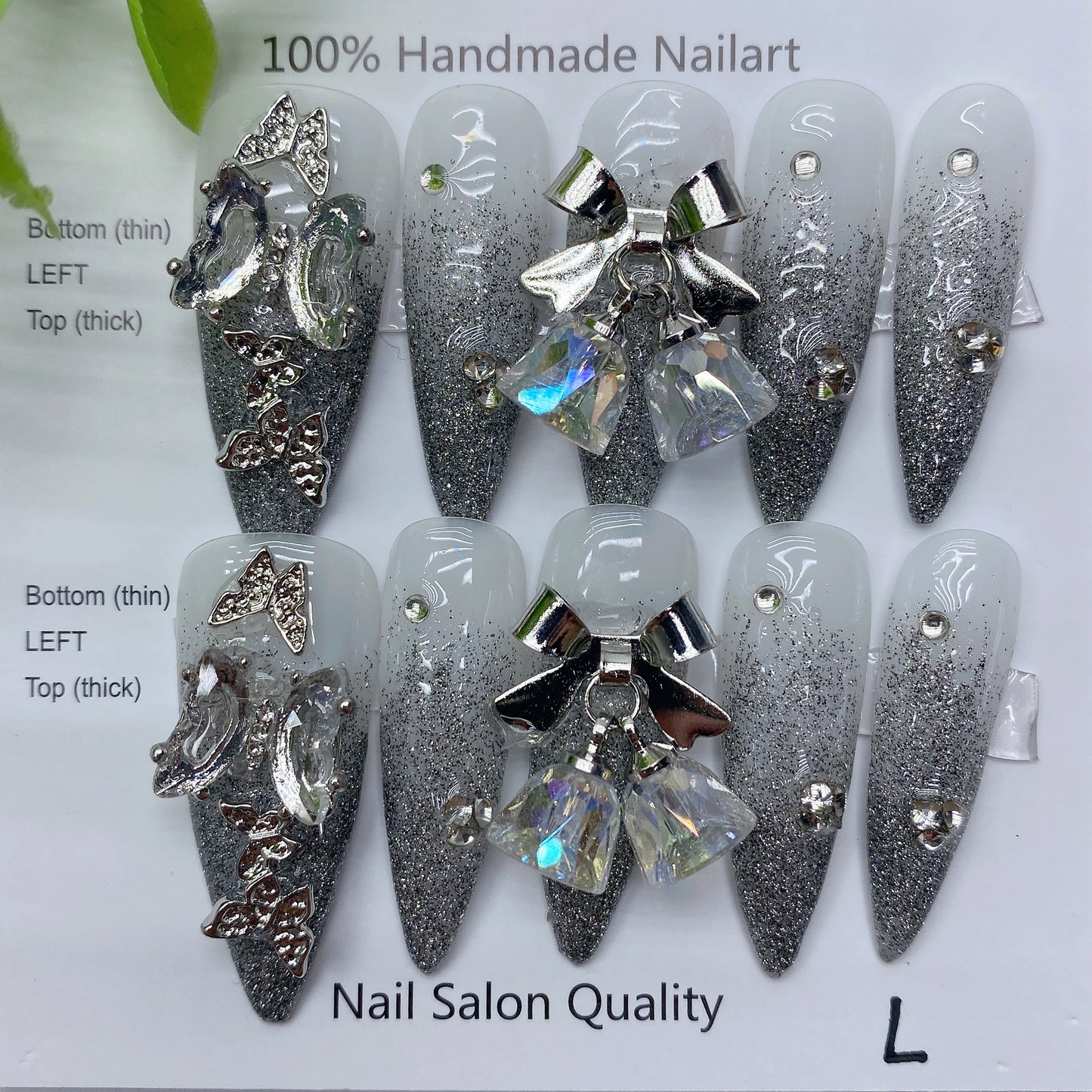 Handmade Nails Press on Nails DIY Nail Art for Woman Girl Nail Design Long Coffin 2023 TN-8047