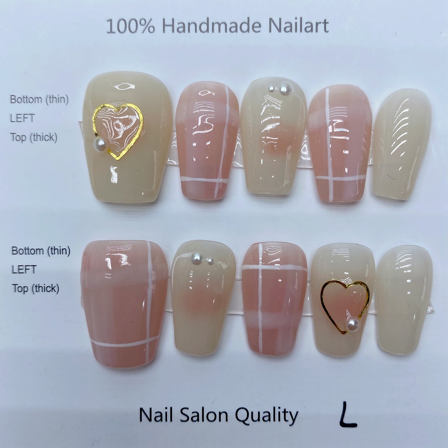 Handmade Nails Press on Nails DIY Nail Art for Woman Girl Nail Design Long Coffin 2023 TN-9001