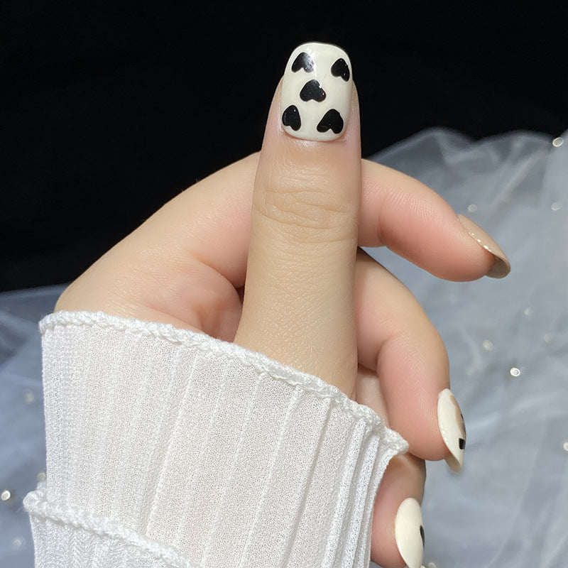 Designer: HuaHua.Handmade nails Press on Nails DIY Nail Art for woman girl Short Square Cartoon